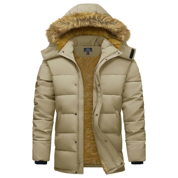 Men's Windproof Water Repellent Winter Parka Jacket