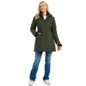 Women's Long Waterproof Puffer Jacket with Hood