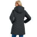 Women's Long Waterproof Puffer Jacket with Hood