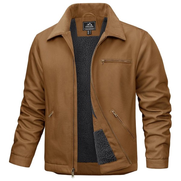 Men's Insulated Duck Canvas Heavy Duty Work Jacket