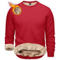 Men’s Sherpa Lined Sweatshirt Warm Heavyweight Fleece Pullover