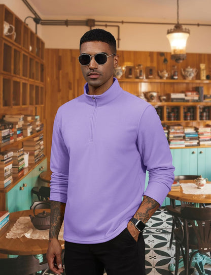 Men's Pullover Workout Fleece 1/4 Zip Uncw Vintage Sweatshirts