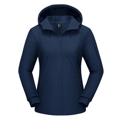 Women's Waterproof Softshell Hiking Hooded Jacket