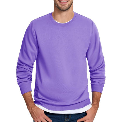 Men's Casual Crewneck Fleece Pullover Sweatshirts