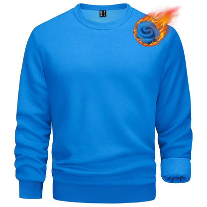 Men's Casual Crewneck Fleece Pullover Sweatshirts