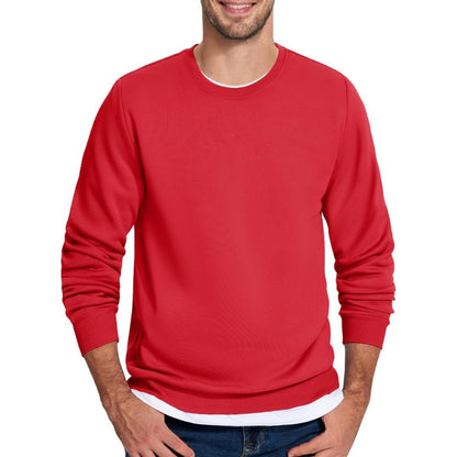 Men's Casual Crewneck Fleece Pullover Sweatshirts
