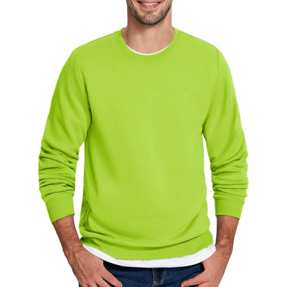 Men's Casual Crewneck Fleece Pullover Sweatshirts