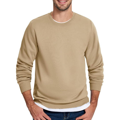 Men's Casual Crewneck Fleece Pullover Sweatshirts