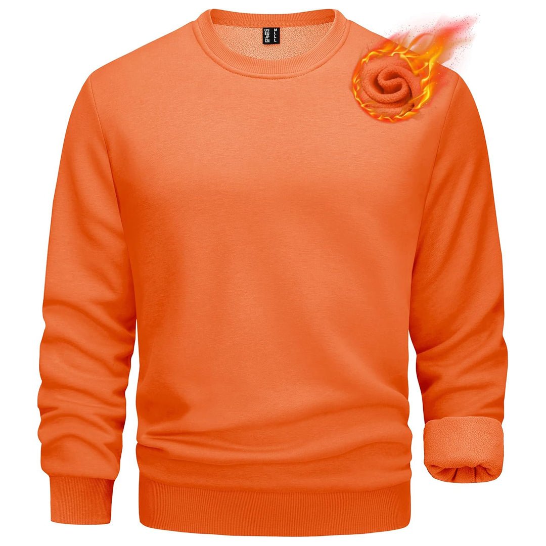 Men's Casual Crewneck Fleece Pullover Sweatshirts