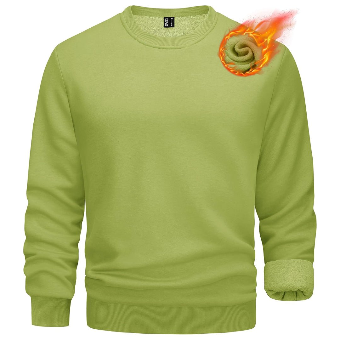 Men's Casual Crewneck Fleece Pullover Sweatshirts