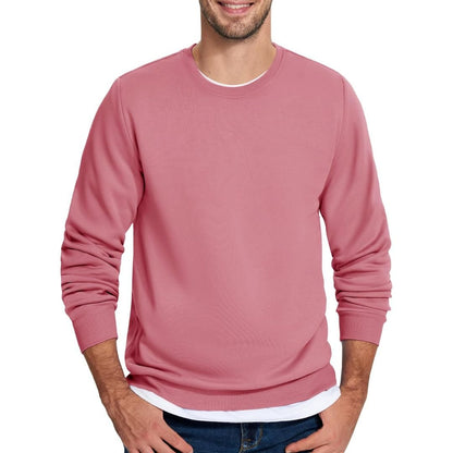 Men's Casual Crewneck Fleece Pullover Sweatshirts