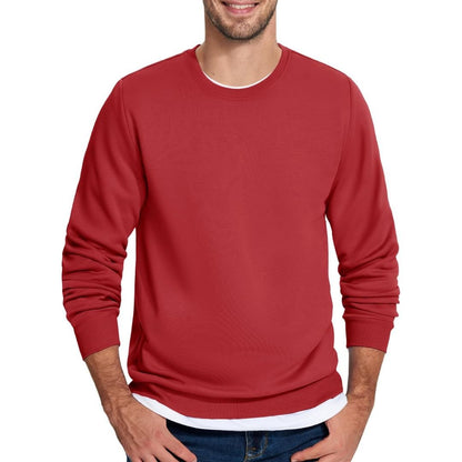 Men's Casual Crewneck Fleece Pullover Sweatshirts