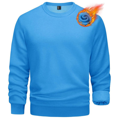 Men's Casual Crewneck Fleece Pullover Sweatshirts