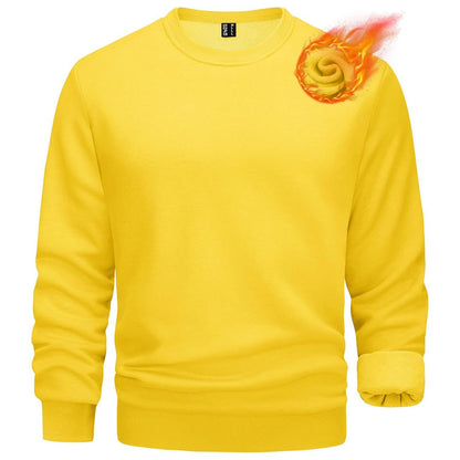 Men's Casual Crewneck Fleece Pullover Sweatshirts