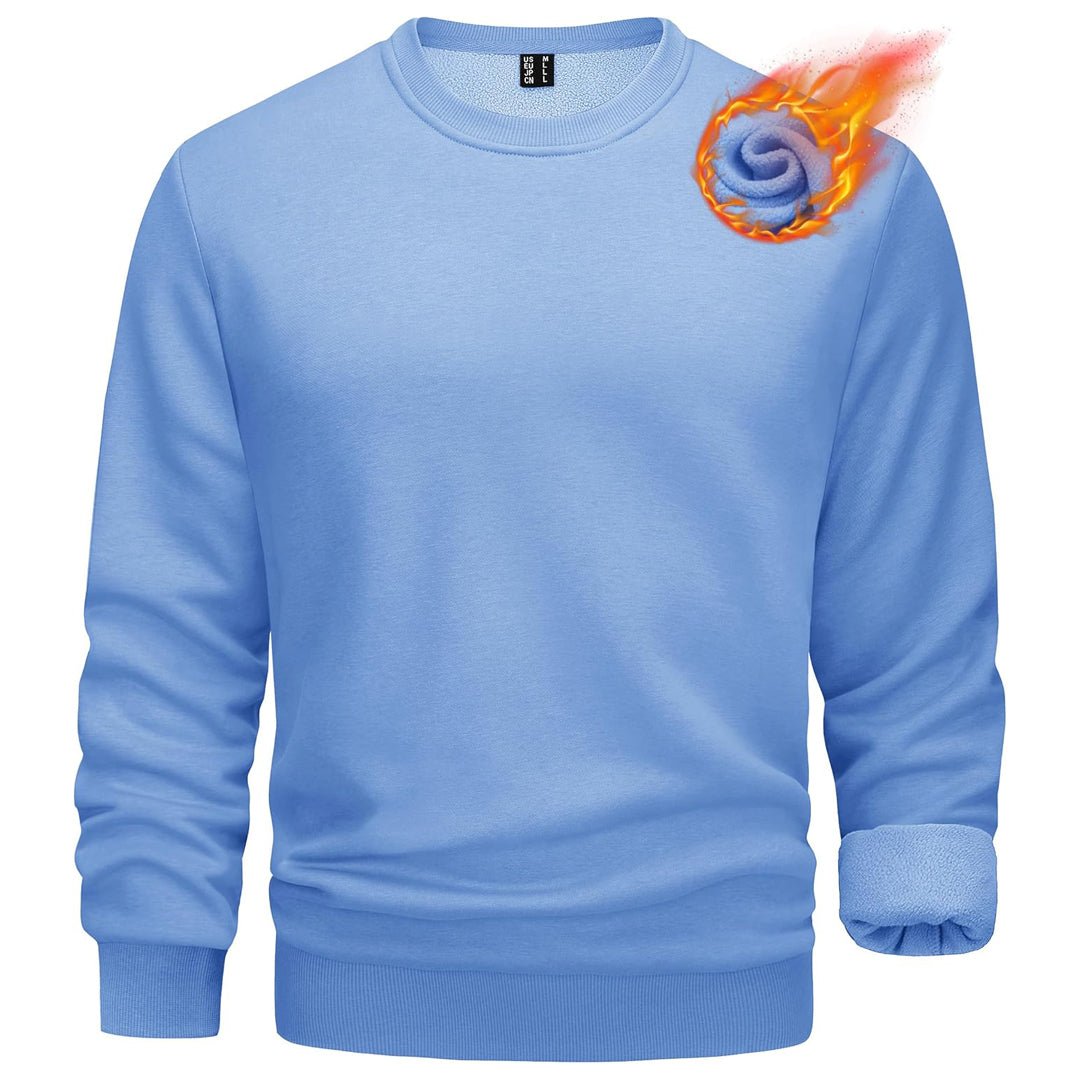 Men's Casual Crewneck Fleece Pullover Sweatshirts