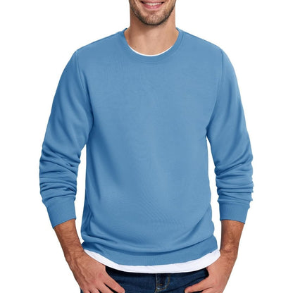 Men's Casual Crewneck Fleece Pullover Sweatshirts