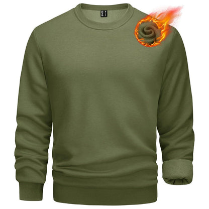 Men's Casual Crewneck Fleece Pullover Sweatshirts
