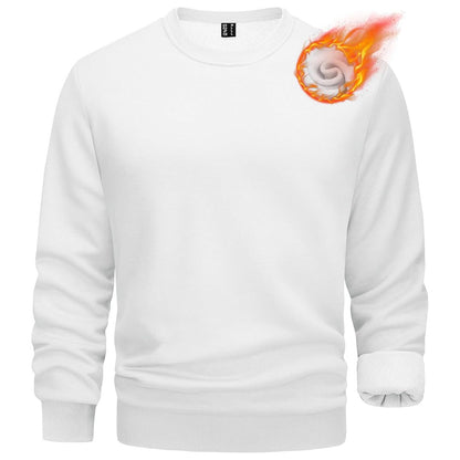 Men's Casual Crewneck Fleece Pullover Sweatshirts
