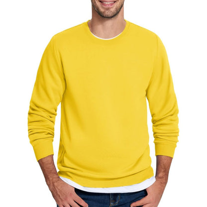 Men's Casual Crewneck Fleece Pullover Sweatshirts