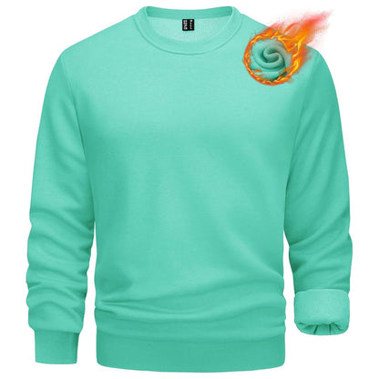 Men's Casual Crewneck Fleece Pullover Sweatshirts