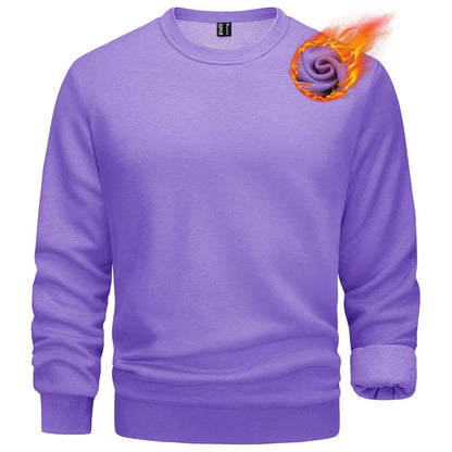 Men's Casual Crewneck Fleece Pullover Sweatshirts