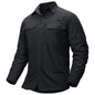 Men's Fishing Shirts UPF50+ Sun Protection Shirts with Zipper Pockets