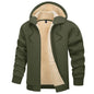 Men's Fleece Hoodie Jacket Windproof Winter Coats