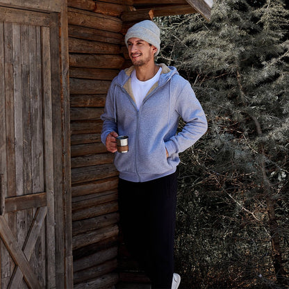 Men's Fleece Hoodie Jacket Windproof Winter Coats