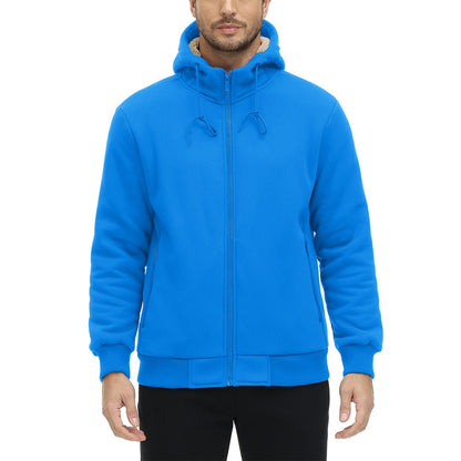 Men's Fleece Hoodie Jacket Windproof Winter Coats