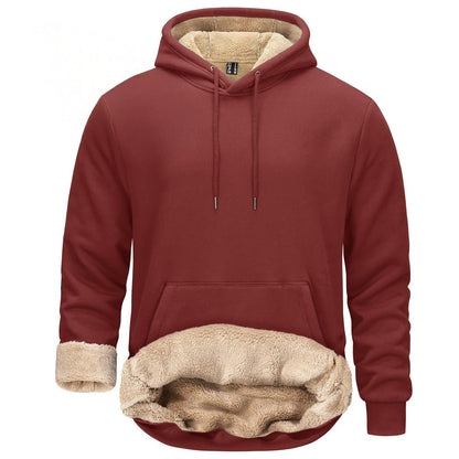 Men's Fleece Hoodie Thick Fleece Lined Sweatshirt