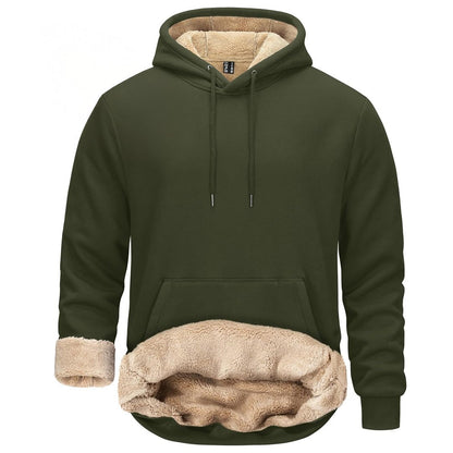 Men's Fleece Hoodie Thick Fleece Lined Sweatshirt
