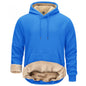 Men's Fleece Hoodie Thick Fleece Lined Sweatshirt