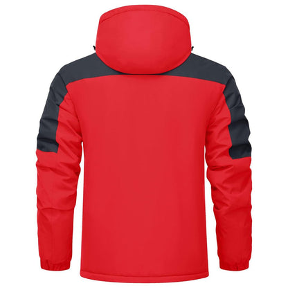 Men's Fleece Lined Waterproof Winter Ski Jacket