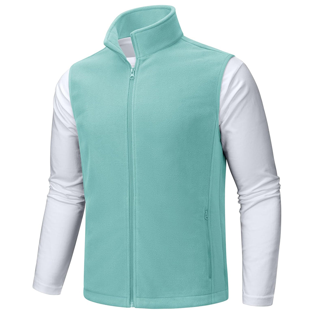 Men's Fleece Vest Sleeveless Outdoor Hiking Jacket