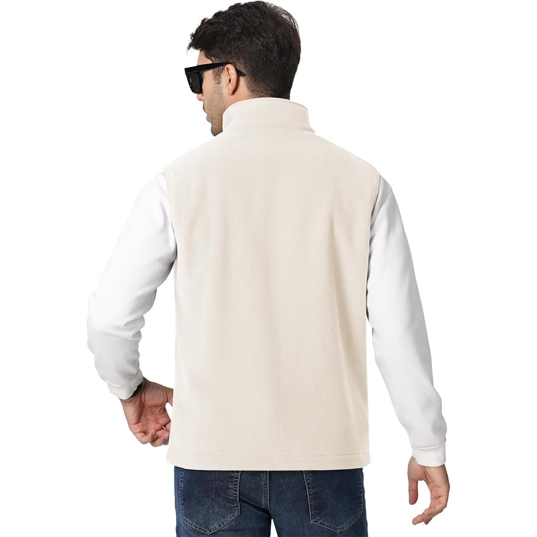 Men's Fleece Vest Sleeveless Outdoor Hiking Jacket