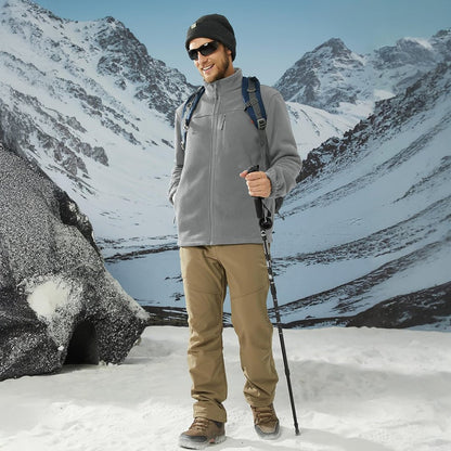 Men's Lightweight Polar Fleece Jacket for Hiking