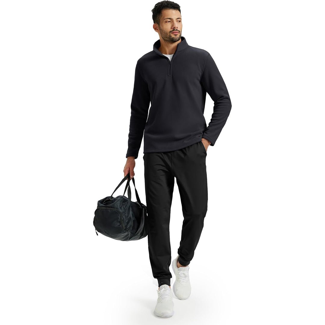 Men's Pullover Workout Fleece 1/4 Zip Uncw Vintage Sweatshirts