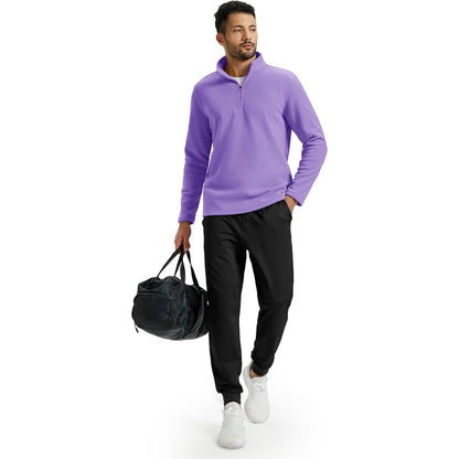 Men's Pullover Workout Fleece 1/4 Zip Uncw Vintage Sweatshirts