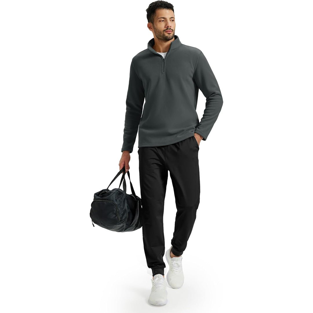 Men's Pullover Workout Fleece 1/4 Zip Uncw Vintage Sweatshirts