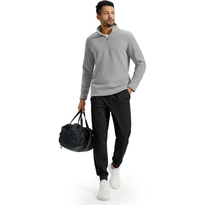 Men's Pullover Workout Fleece 1/4 Zip Uncw Vintage Sweatshirts