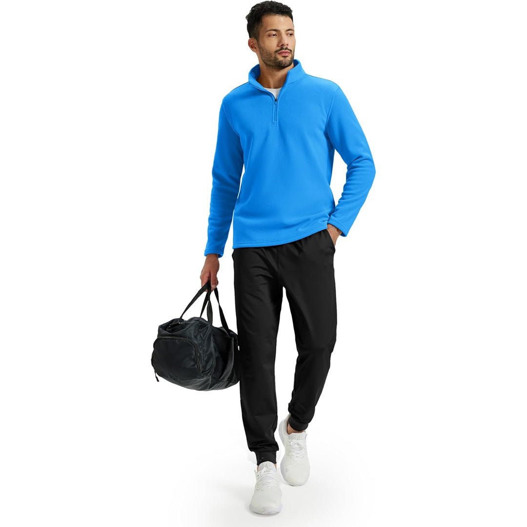 Men's Pullover Workout Fleece 1/4 Zip Uncw Vintage Sweatshirts