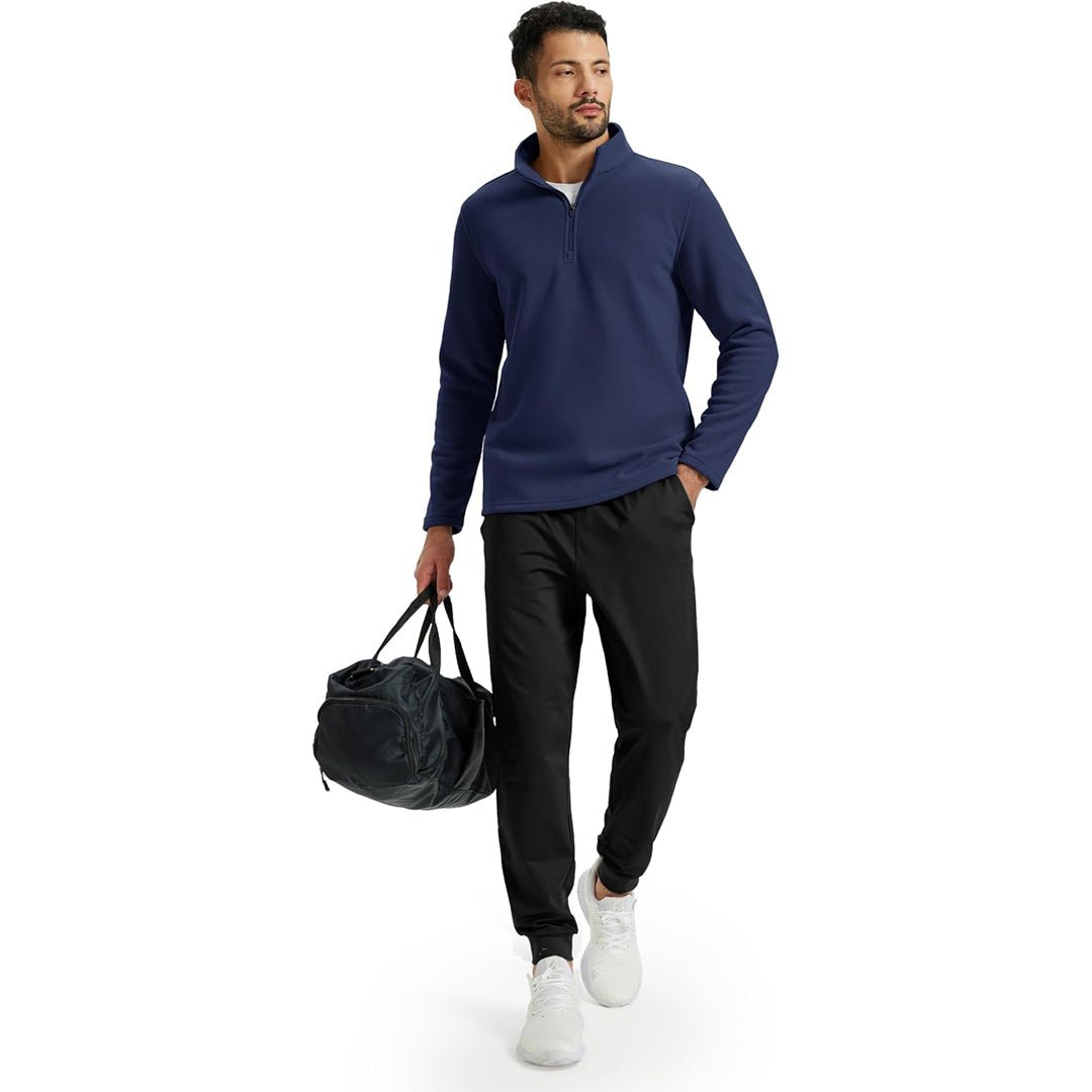 Men's Pullover Workout Fleece 1/4 Zip Uncw Vintage Sweatshirts