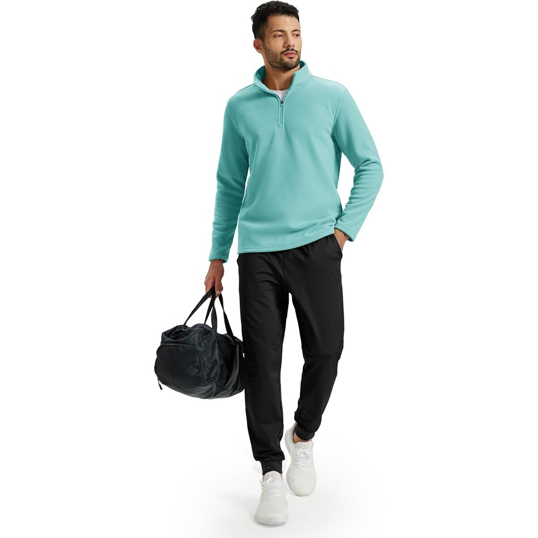 Men's Pullover Workout Fleece 1/4 Zip Uncw Vintage Sweatshirts