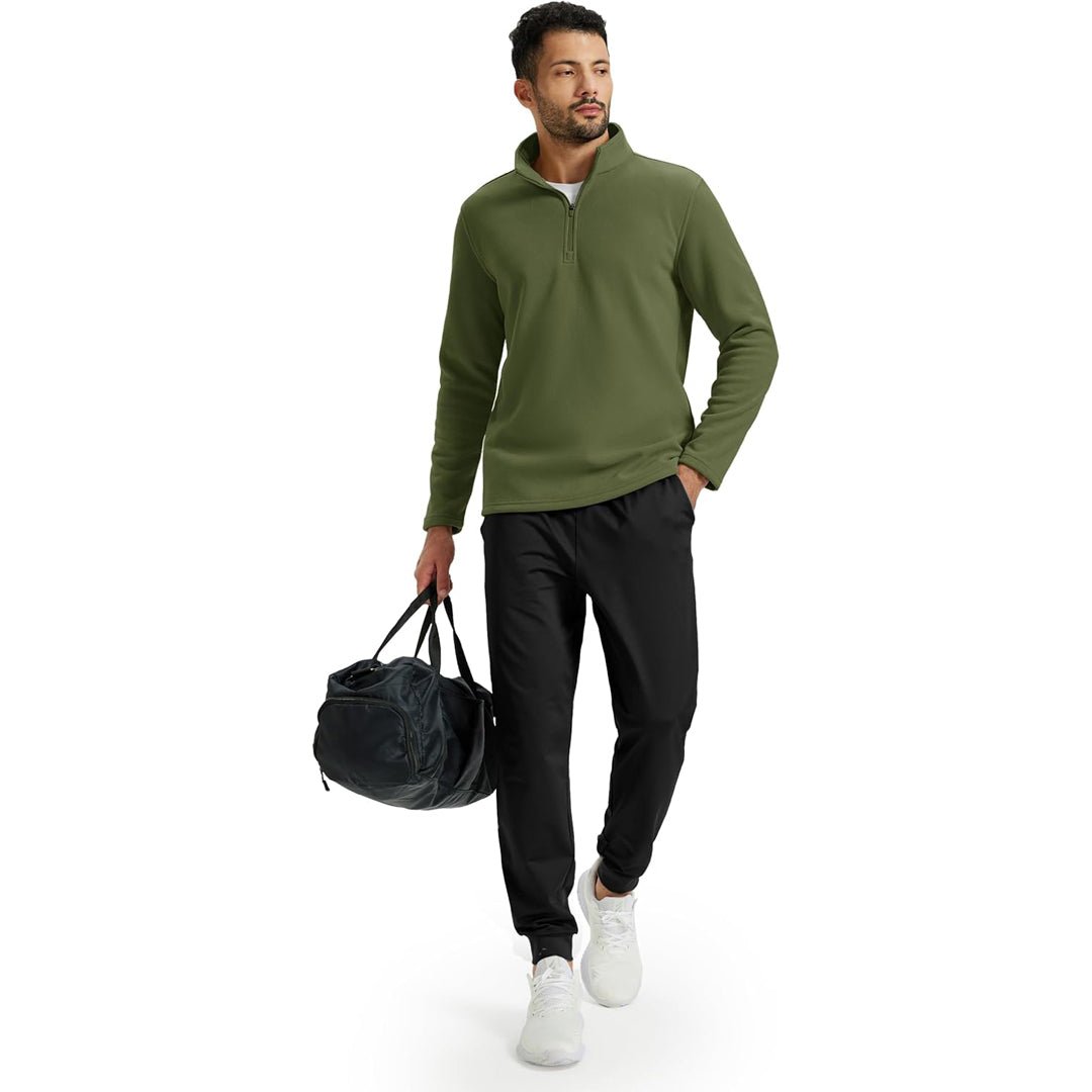 Men's Pullover Workout Fleece 1/4 Zip Uncw Vintage Sweatshirts