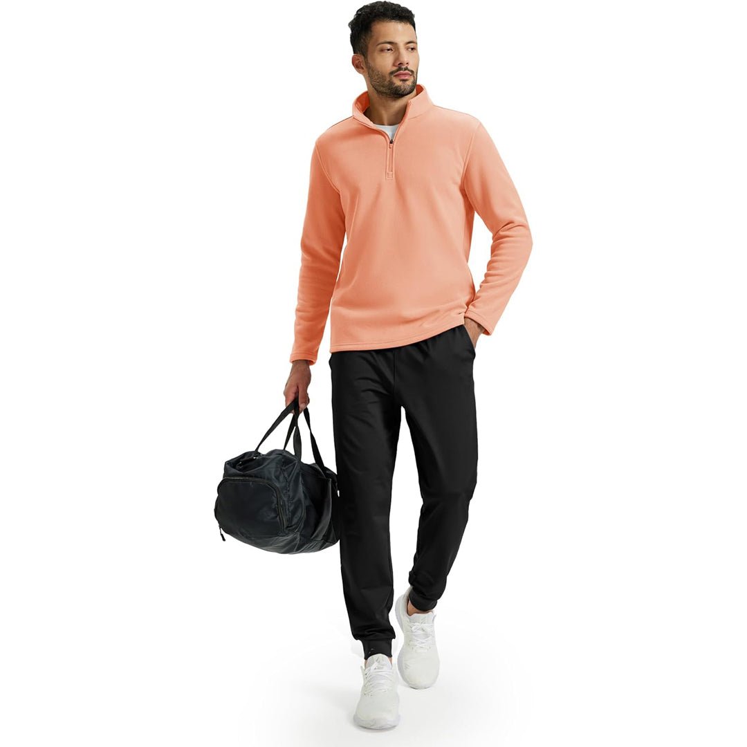 Men's Pullover Workout Fleece 1/4 Zip Uncw Vintage Sweatshirts