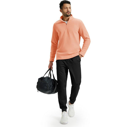 Men's Pullover Workout Fleece 1/4 Zip Uncw Vintage Sweatshirts