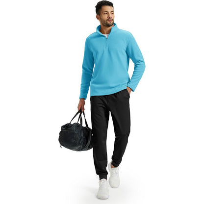 Men's Pullover Workout Fleece 1/4 Zip Uncw Vintage Sweatshirts