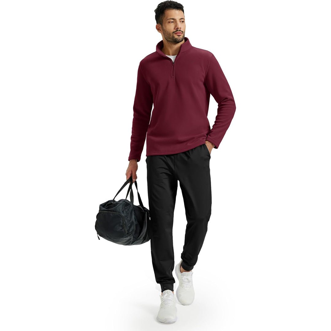 Men's Pullover Workout Fleece 1/4 Zip Uncw Vintage Sweatshirts