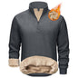 Men's Quarter Zip Fleece Pullover Warm Winter Sweatshirt