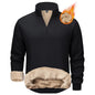 Men's Quarter Zip Fleece Pullover Warm Winter Sweatshirt